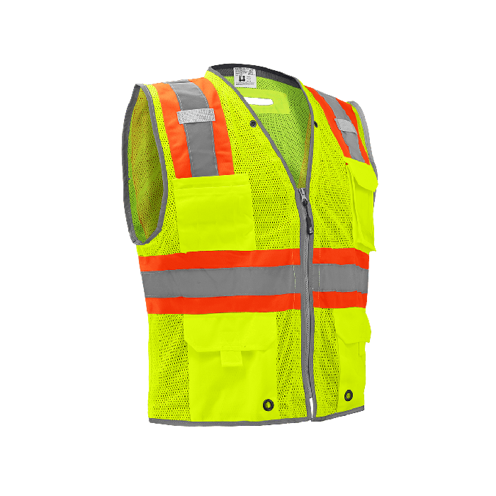 6-Pocket Surveyor's Vest Lime