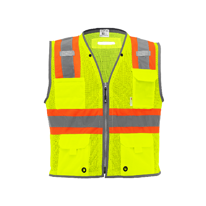 6-Pocket Surveyor's Vest Lime
