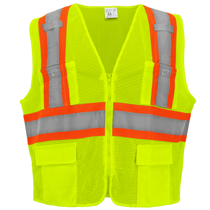 High Viz Mesh Lime Vest