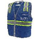 6-Pocket Surveyor's Vest Blue