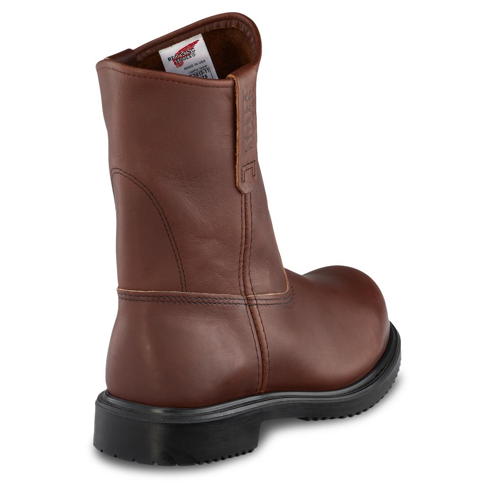 RW#8241 - 9" Brown Pull Up Boot Supersole