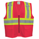 FrogWear® HV Lightweight Red Mesh Surveyor Vest