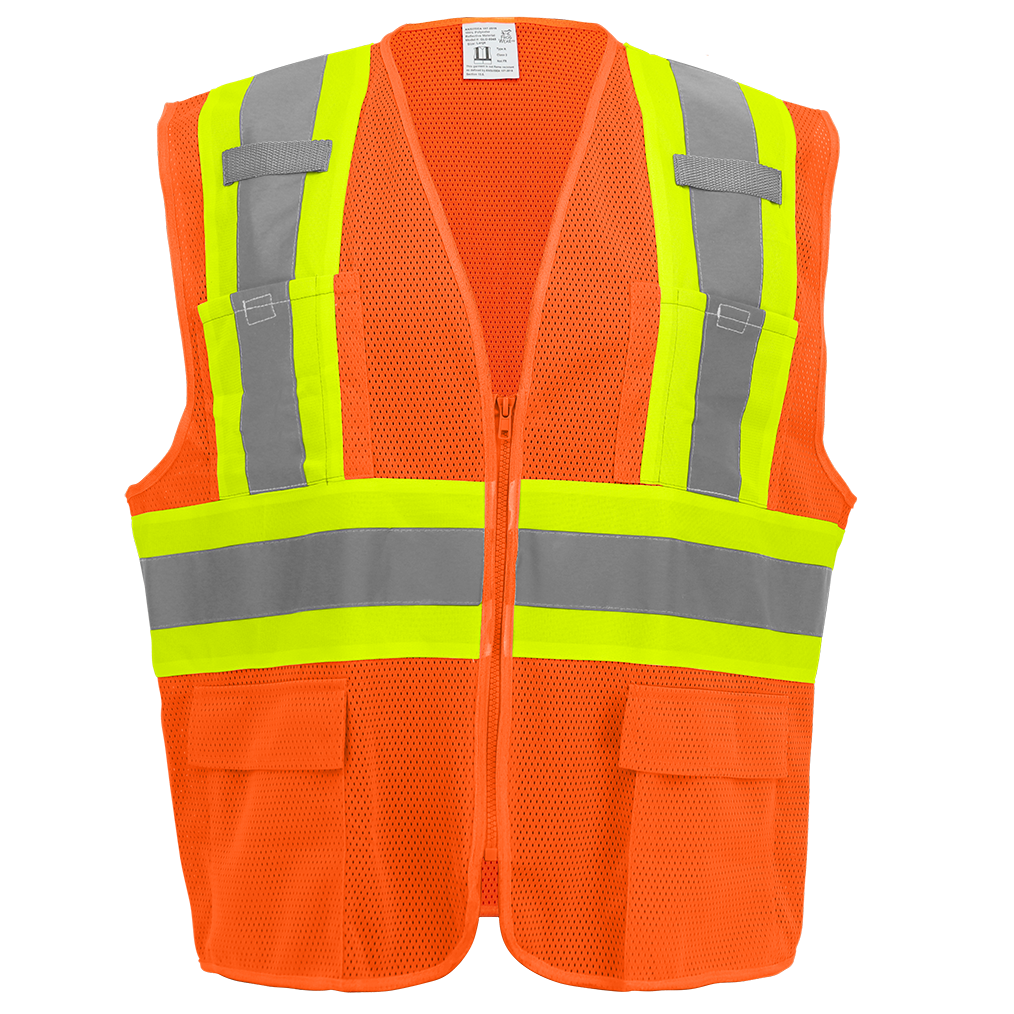 FrogWear®HV Orange Mesh Vest with Contrasting Trim