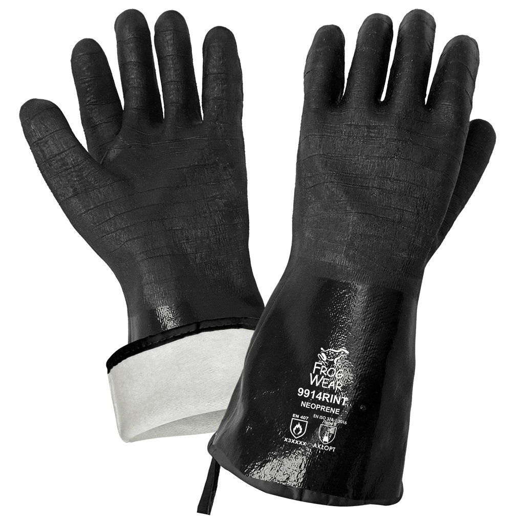 [9914RINT] FrogWear®Premium 14-Inch Insulated Neoprene Heat Resistant Food/Chemical Handling Glove