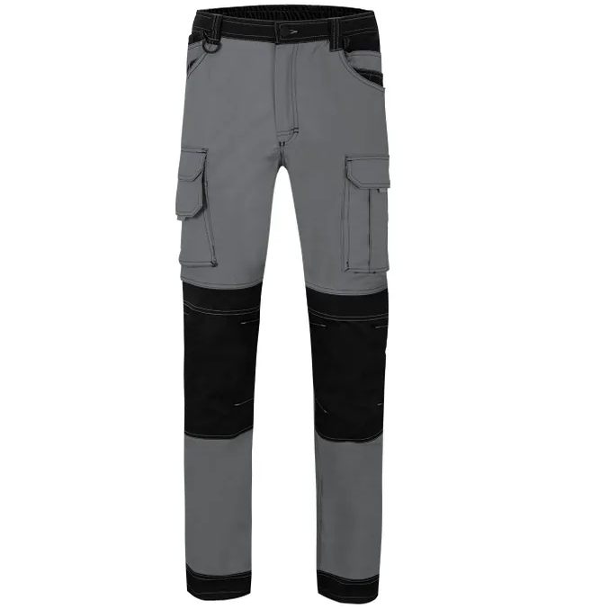 [103019S.08/00.02] 103019S Canvas Two-Tone Stretch Trouser  (SM, Grey/Black)