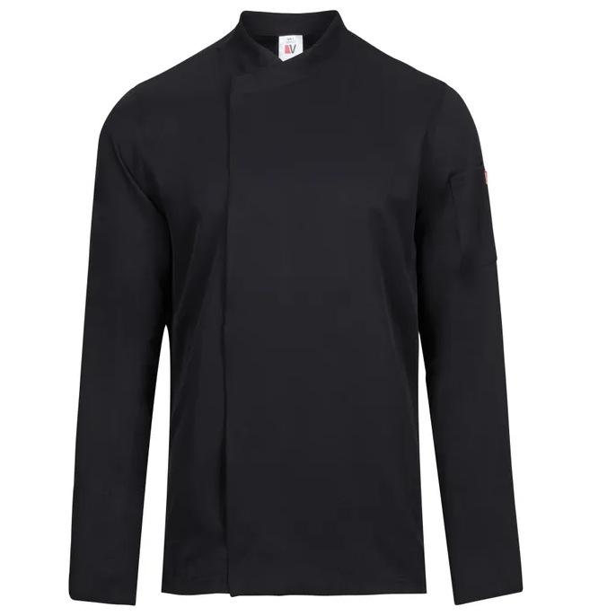 [405210.00.00] 405210 Long Sleeve Microfiber Chef Jacket (XS, Black)