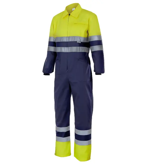 [151.01/19.02] 151 High Visibility Two-Tone Overall (SM, Marine/HV Orange)