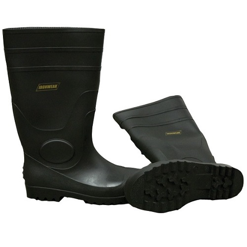Ironwear Black 16" PVC ST Rain Boots