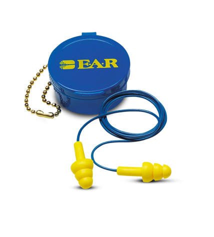 Earplug Ultrafit Corded Blue Case