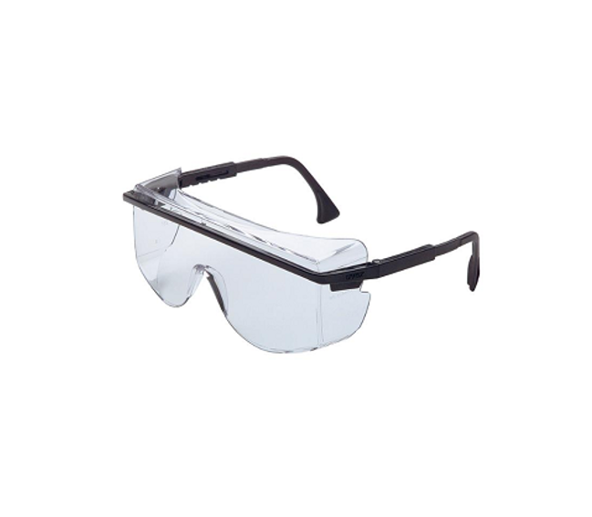 SAFETY GLASSES BLACK/CLEAR