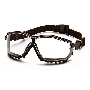 V2G Anti-Fog Safety Goggles Clear +strap