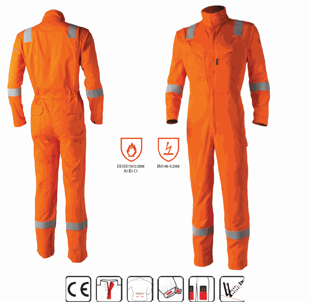 [8MASCO.XL] 8MASCO Aso Multi Risk Coverall Orange (XL)