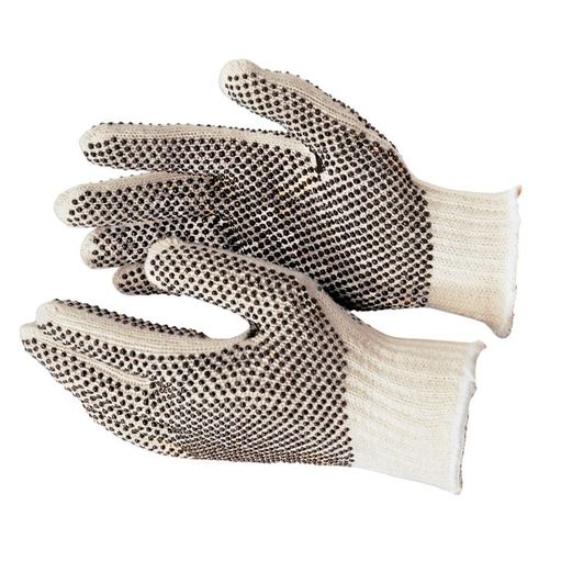 [RTZX510PD] Premium String Knit PVC Dot Gloves LG