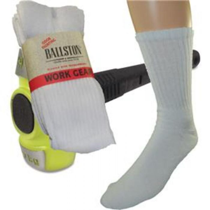 WORK GEAR QUARTER SOCK WHITE