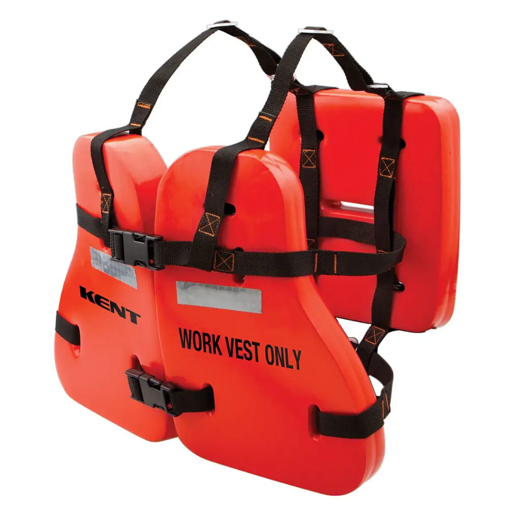 [KEN1512] Orange Universal Type V Vinyl Dip Work Life Vest 