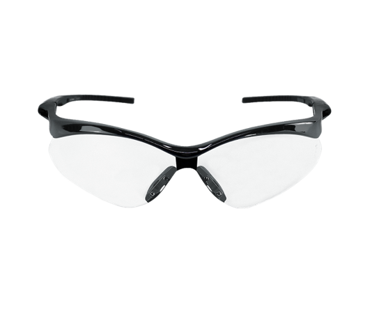 Spearfish® Clear Anti-Fog, Black Frame Safety Glasses