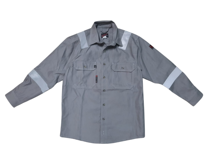 [66310.76.SM] 66310 RW Daletec FR Light Gray Shirt (SM)