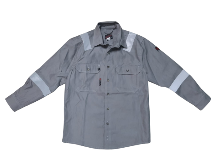 66310 RW Daletec FR Light Gray Shirt