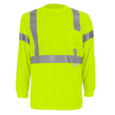 Frogwear HV Self-Wicking Long-Sleeved Shirt with Reflective Lime