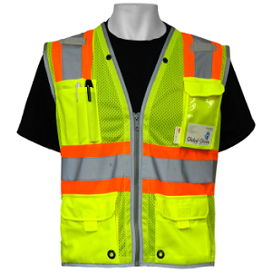 6-Pocket Surveyor's Vest Lime
