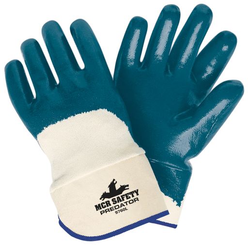 [MCR9760] MCR9760LG	PREDATOR 2.5" CUFF NITRILE PALM GLOVE LG