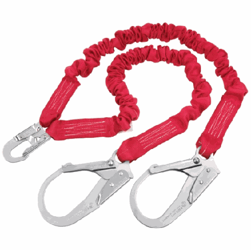 [DBI1340161] SHOCK ABSORB. LANYARD DOUBLE W/PEL HOOK 6 FT