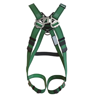 [MSA10197364] V-FORM Construction Harness, Standard, Back & Hip D-Ring, Tongue Buckle Leg Straps, Shoulder Padding