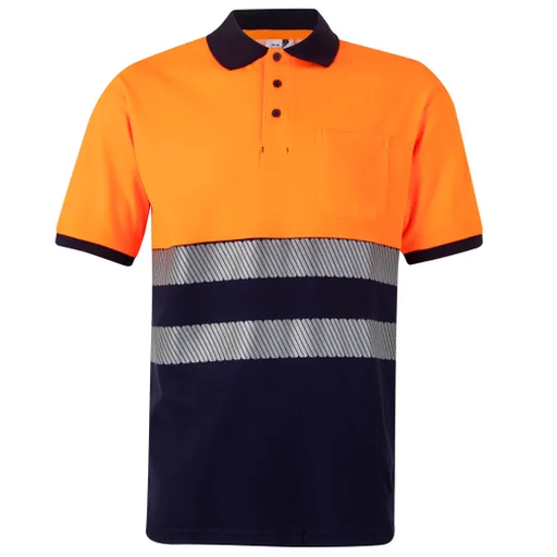 305523 RS SS Two-Tone Cotton Polo