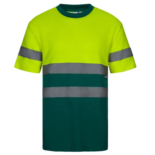 305613 HV Two-Tone Short Sleeve Cotton T-Shirt 