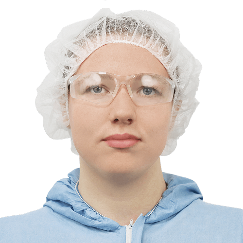 FrogWear™ White Polypropylene Disposable Bouffant Caps (1000EA) (Hair