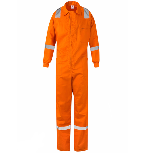 T214 Italian Style Coverall with Reflective Strips
