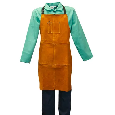 [STNL242B] Gold Band® Leather Welder's Apron